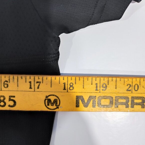 Adidas aeroready active wear running short black 3 white stripes girl's size M - Picture 10 of 11